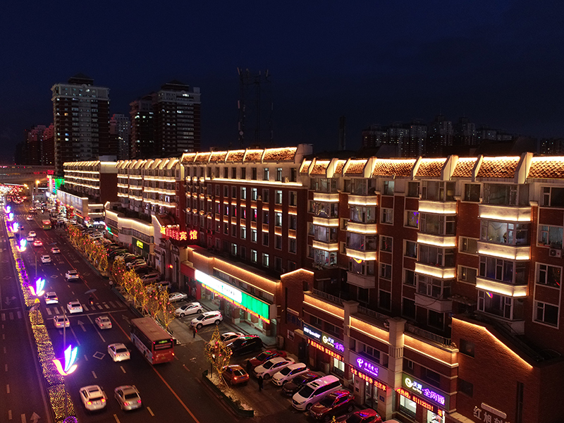 Illumination of Changchun Jilin Road as a whole